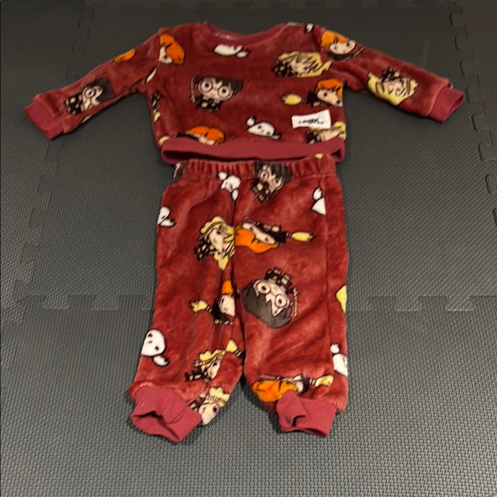 Baby Boys' Harry Potter Woobie Fleece Top and Pants Set - Red 12M